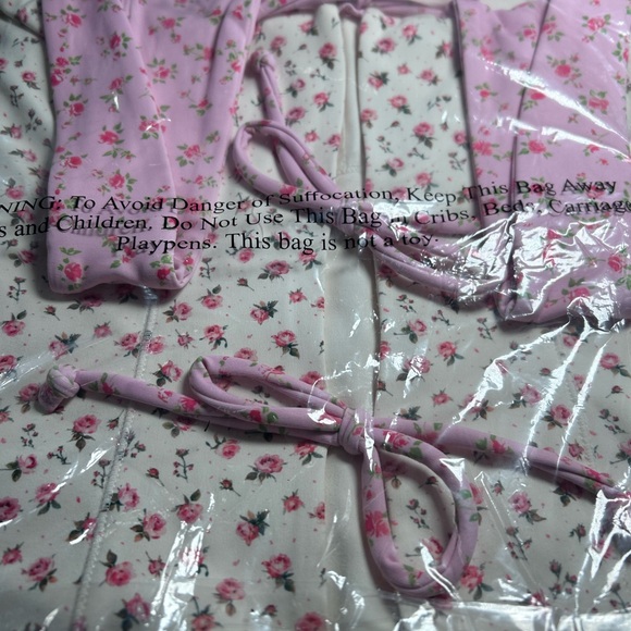 NWT Blogilates Pink Tiny Bows Corset Tank Top - Small - Discontinued Style HTF - Picture 7 of 8